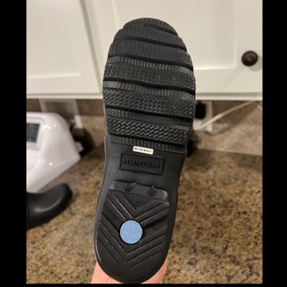 Women's Hunter Tall Black Matte Rain Boots Size 7 - Picture 4 of 10